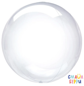 Шар (36''/91 см) Сфера, Deco Bubble, Прозрачный, Кристалл, 1 шт. в уп.